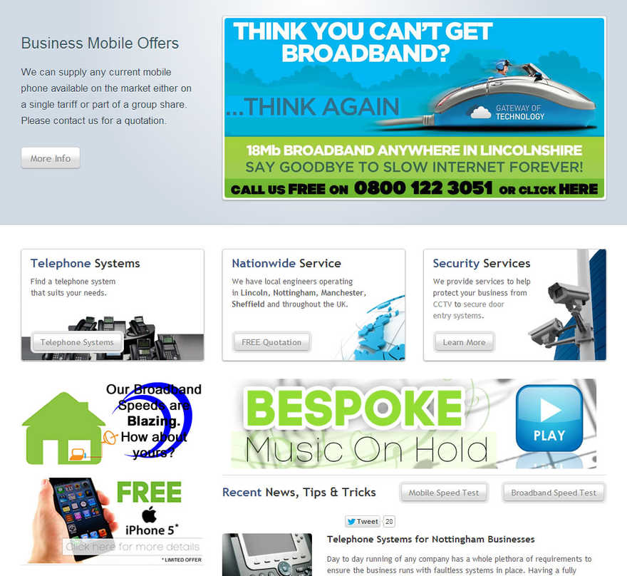 Gateway Of Technology Old Homepage Design