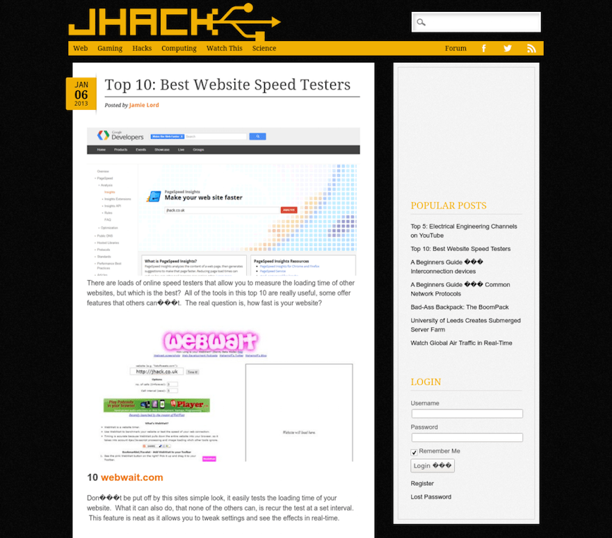 JHACK post page